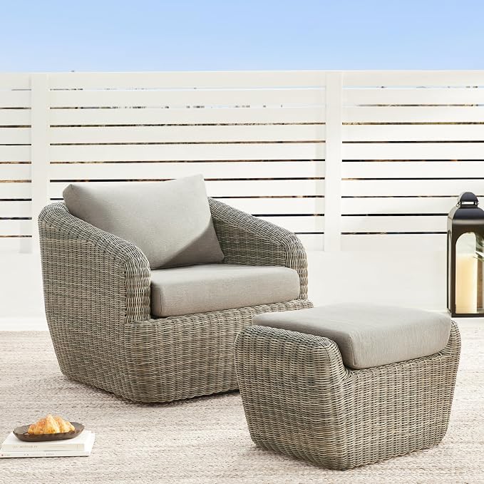 CHITA 8 Pieces Patio Wicker Furniture Set, Outdoor Rattan Bistro Set - Image 4
