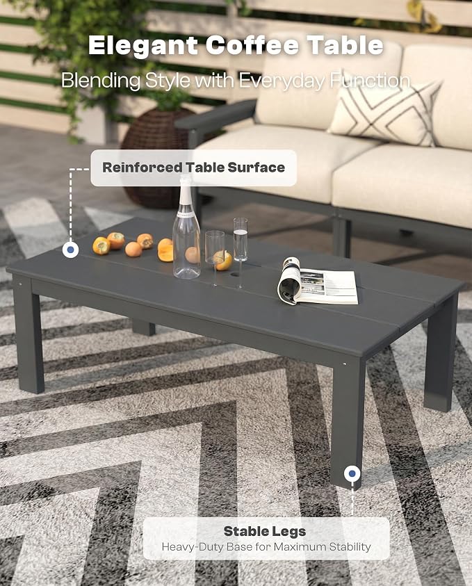 10 Piece Outdoor Patio Furniture Set, Outdoor Couch - Image 8