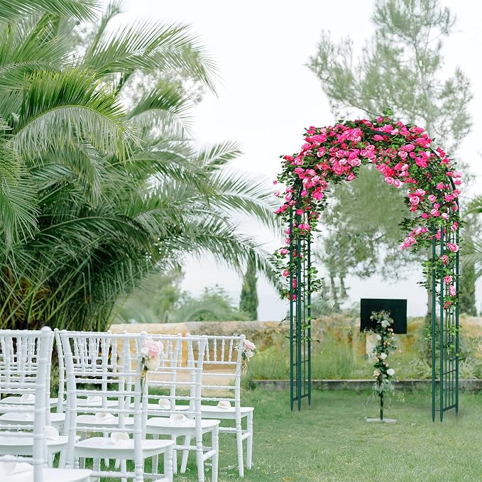 102in Steel Garden Arch Arbor Trellis - Image 7