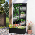 Metal Raised Garden Bed with Trellis, Planter Box by Gawicpy