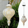 Moroccan Solar Lanterns Outdoor Waterproof White Hanging Lanterns Outdoor by JOLUSIA