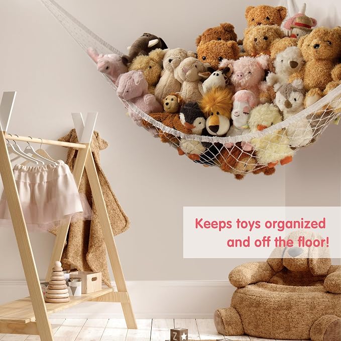Stuffed Animal Storage Hammock Net Corner - Image 4