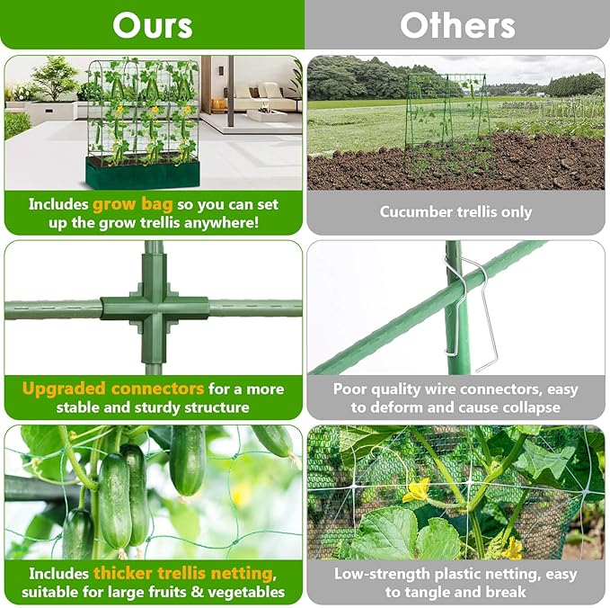 Cucumber Trellis for Climbing Plants - Image 2