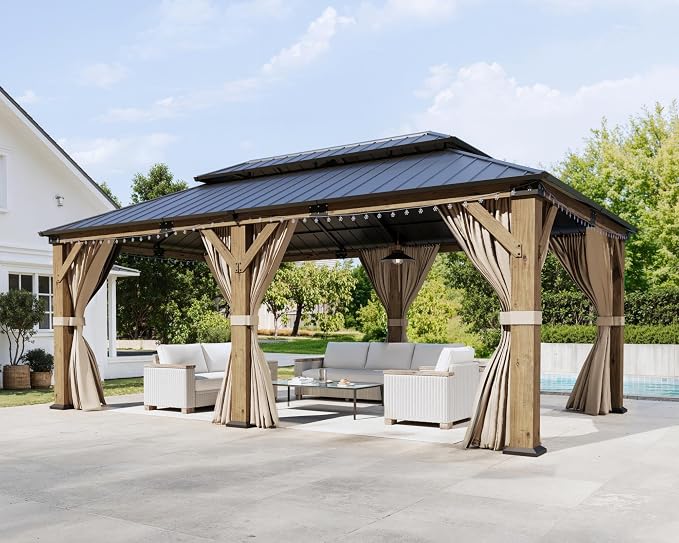AMERLIFE 12' x 20' Heavy Duty Hardtop Gazebo by AMERLIFE