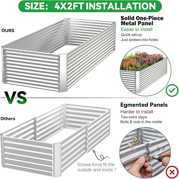 3 Pack Tall 4x2x1.5FT Raised Beds - Image 3