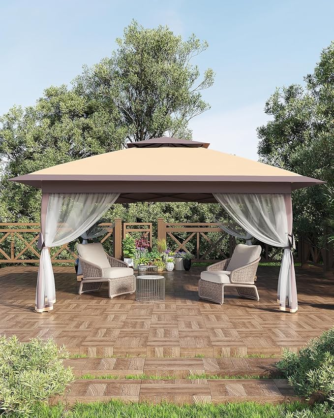 Canopy Tent 13x13 ft, Pop Up Gazebo One-Push Setup - Image 11