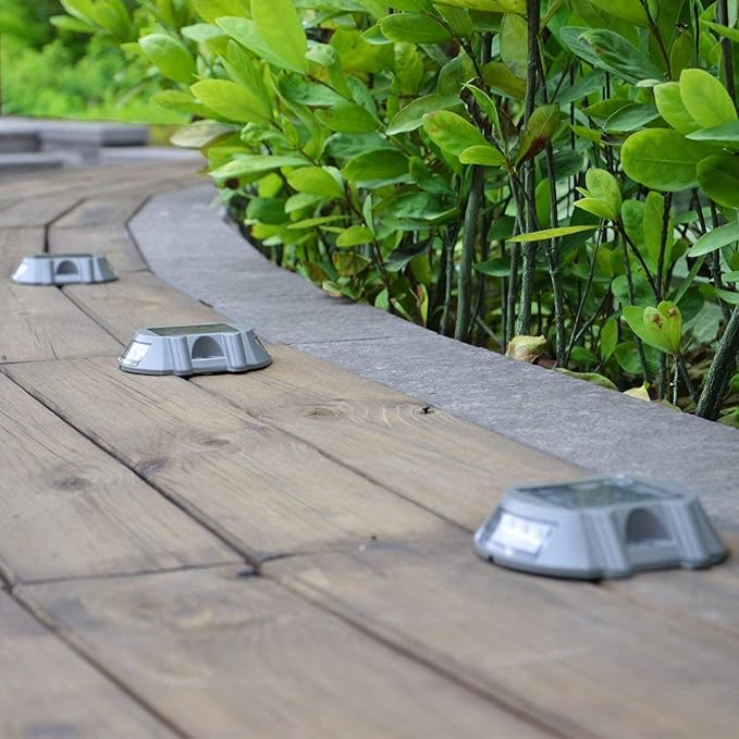 Solar Deck Lights 4 Pack LED Dock Lights - Image 5