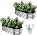 Galvanized Metal Planter Raised Garden Bed Kit by ZFHgarden