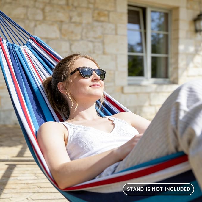 SUNCREAT Hammock Replacement for Stand, Double Hammock Without Stand, Ocean - Image 2