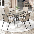 Arlopu 5 Piece Outdoor Patio Dining Set, Porch Furniture by Arlopu