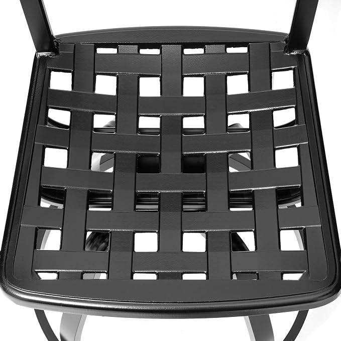 Pellebant Patio Swivel Barstools Set of 6, Aluminum 29.5" Outdoor Bar Height - Image 6