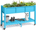 YITAHOME Raised Garden Bed HDPE, Aruba Blue by YITAHOME