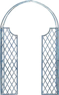 SAFAVIEH Outdoor Patio Furniture Collection – Jaida Mossy Blue Iron Garden Arbor by SAFAVIEH