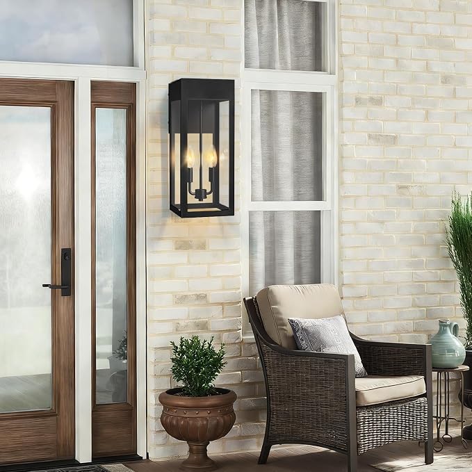 2-Pack 17.87" Extra Large Outdoor Wall Lights - Image 9