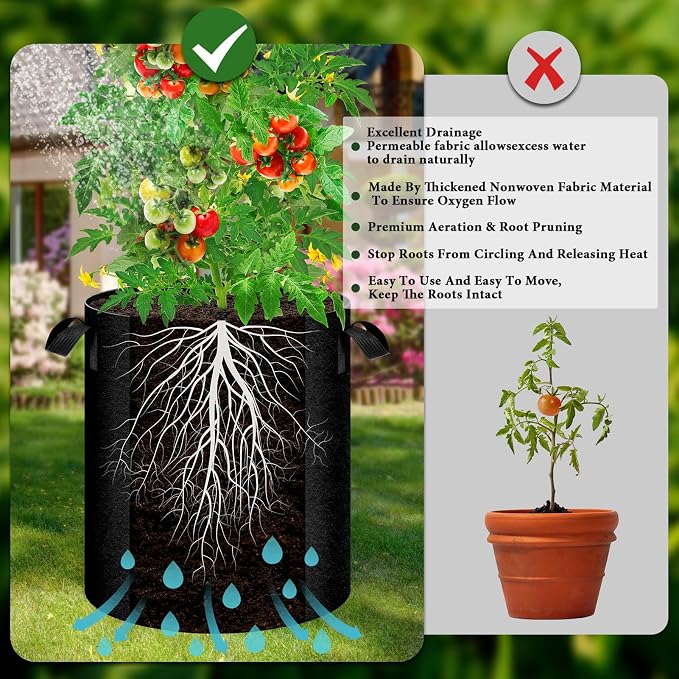 2 Pack 10 Gallon Potato Grow Bags - Image 3