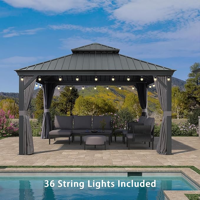 PURPLE LEAF 13' X 13' Gazebo - Image 2