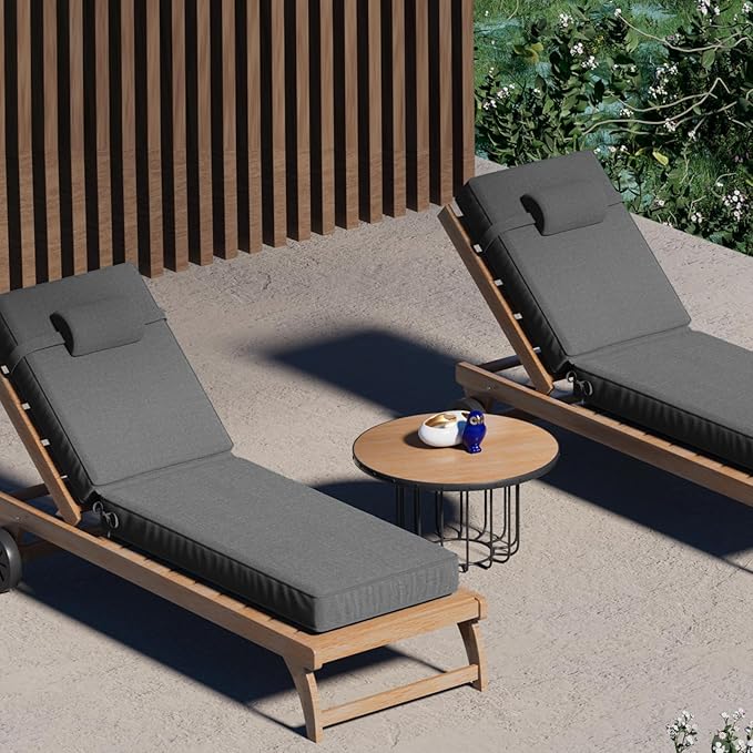 72 x 21 x 4 Inch Olefin Chaise Lounge Cushions, Lounge Chair Cushions - Image 7