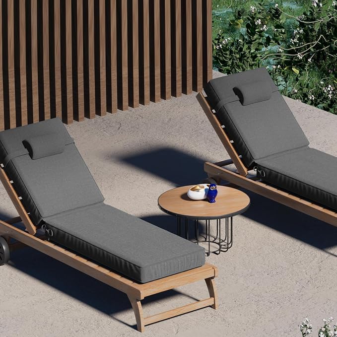 80 x 26 x 4 Inch Olefin Chaise Lounge Cushions, Lounge Chair Cushions - Image 7