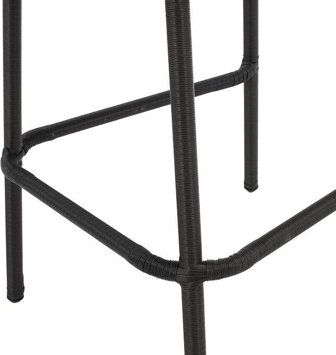 Christopher Knight Home Neal Outdoor Wicker Barstools, 4-Pcs Set, Dark Brown - Image 7