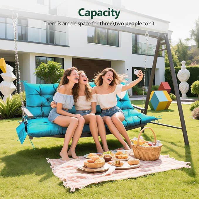 3 Seater Porch Swing Cushion, Thick Cushion - Image 5
