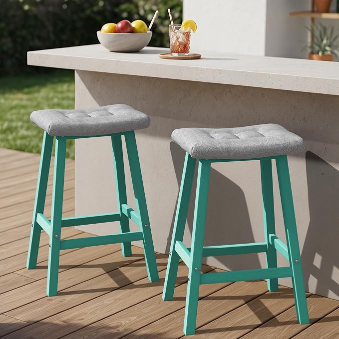Ciokea 2 Set 29" Outdoor Bar Stools by CIOKEA