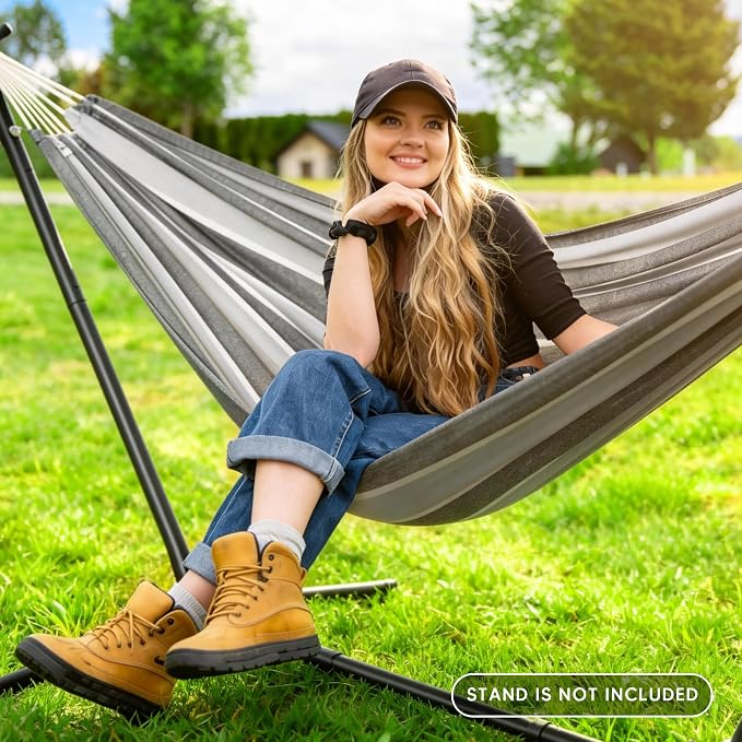 SUNCREAT Hammocks Outdoor Camping Double Hammock, Portable Camping Hammock - Image 2