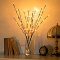Vanthylit 3PK 30" Brown Lighted Twig Branches Pathway Light 60 LED Warm White by Vanthylit