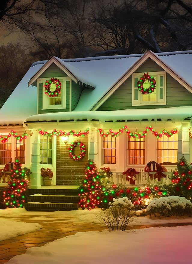 Minetom Solar Christmas Lights Outdoor Waterproof, 2 Pack Total 80FT 200 LED - Image 6