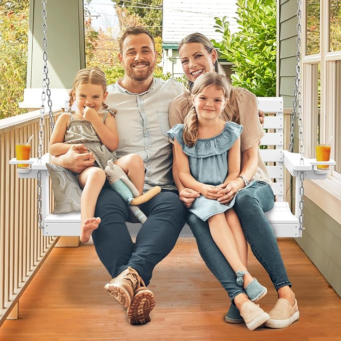 Plawdlik Porch Swings, 2 Seat Patio Chair - Image 3