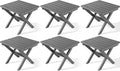 SERWALL Folding Outdoor Side Table Set of 6, Adirondack End Table by SERWALL