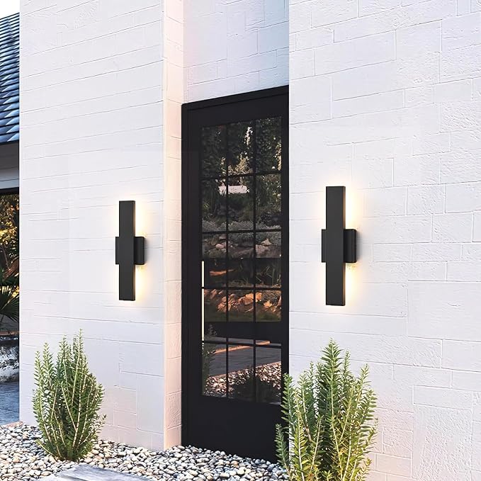 Outdoor Modern LED Wall Light Fixtures, Modern Porch Patio Light Fixture - Image 2