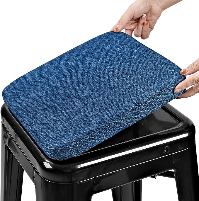 BUYUE Friendly Woven Fabric Magnetic Bar Stool Cushion 1 Piece, Enhanced by BUYUE