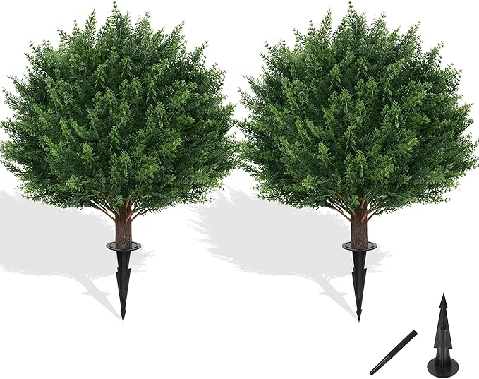 Artificial Cypress Topiary Tree by FEELTHENEWWORLD