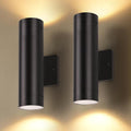LUTEC Dusk to Dawn Outdoor Wall Lights, 16W Integrated LED Cylinder Up-Down by LUTEC