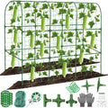 Cucumber Trellis for Raised Bed 51 x 50 Inch U-Shape Garden Trellis for by Qinzave