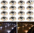 AGPTEK Solar Driveway Lights Outdoor 16 Pack, 2 Color Modes LED Deck Dock by AGPTEK