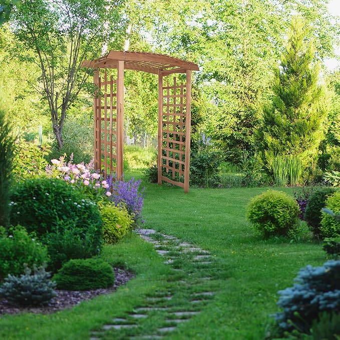 All Things Cedar GA87-B Garden Arbor - Image 7
