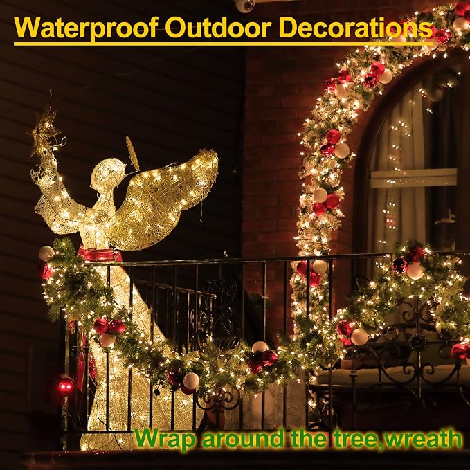 4PACK Christmas Mini String Lights Battery Operated, 16.5FT 50 Count LED Forest - Image 5