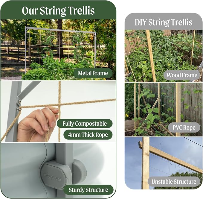 Vego Garden Metal Frame Climbing Trellis, Garden Trellis - Image 4