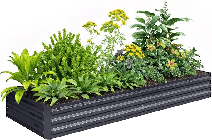 Outsunny Galvanized Raised Garden Bed, by Outsunny