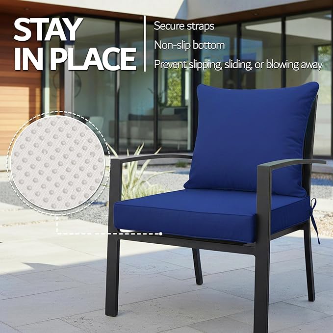 24x24 Inch Outdoor Chair Cushion - Image 5