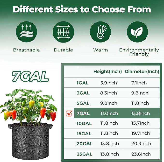 T4U Fabric Plant Grow Bags - Image 2