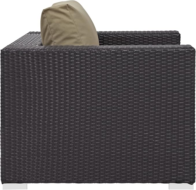 Modway Convene Wicker Rattan Outdoor Patio Arm Chair - Image 5