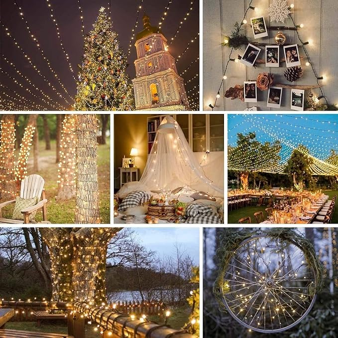 2 Pack 90FT Solar String Lights Outdoor Waterproof, Super Bright 160 LED Solar - Image 7
