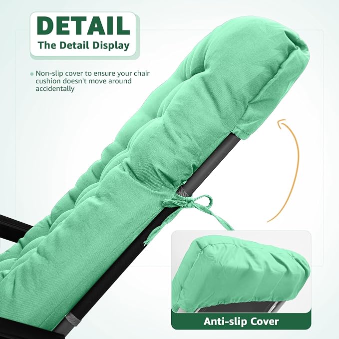 Patio Lounge Chair Cushion, Waterproof Zero Gravity Chair Cushions - Image 5