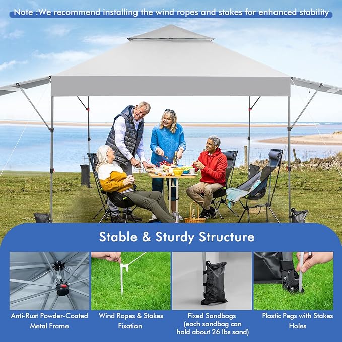 Tangkula 10x17.6 Ft Pop Up Canopy - Image 6