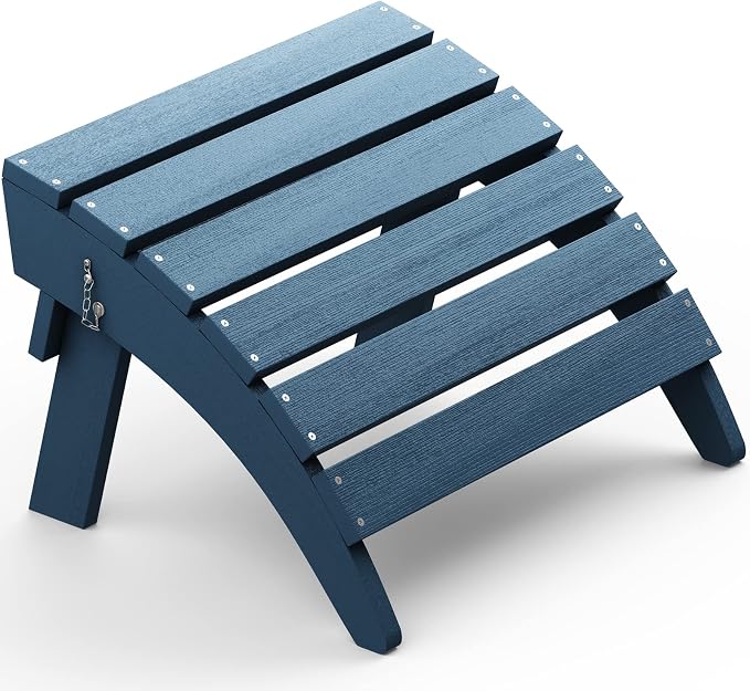 SERWALL Folding Adirondack Footrest Without Assembly, All Weather Use by SERWALL