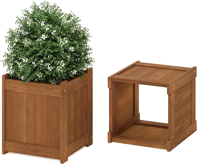 Furinno FG16011 Tioman Hardwood Flower Box - Image 6