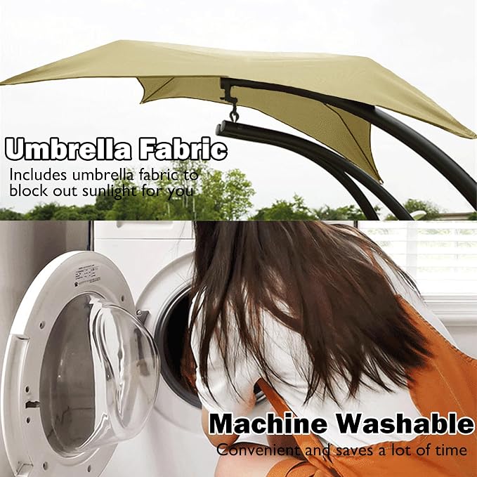 Sqodok Outdoor Hanging Lounge Chair Cushion Cover and Umbrella Fabric - Image 7