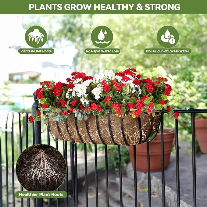 3Pcs Trough Coco Liner 24" Coco Coir Liners - Image 2